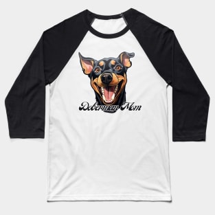 Doberman mom T-Shirt - Dog Lover Gift, Pet Parent Apparel Baseball T-Shirt